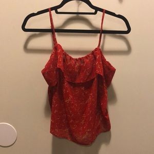 Patterson J. Kincaid ruffle tank top